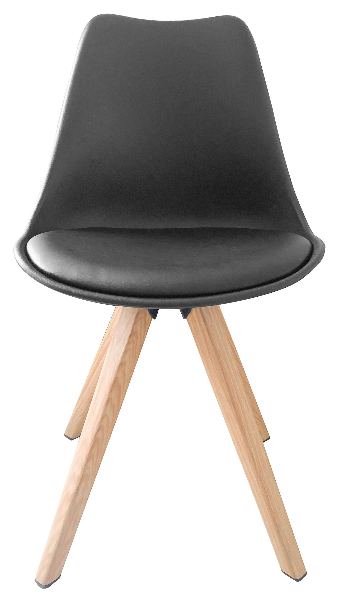 Stuhl KIRA  2er-Set schwarz Kunststoff B/H/T: ca. 48x86x55,5 cm