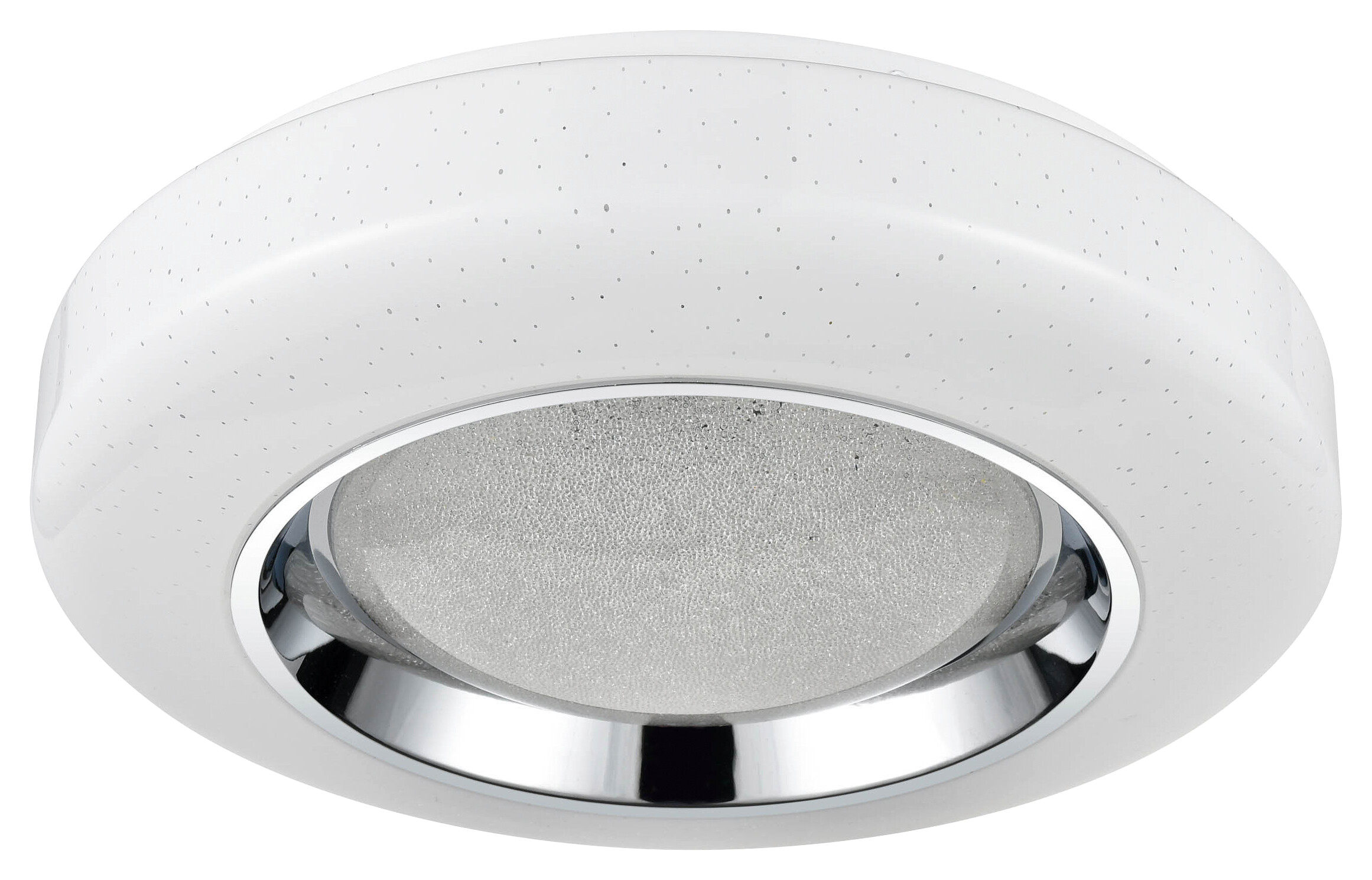 POCOline Deckenleuchte Arcenciel Chrom Metall Kunststoff H/D: ca. 7x38 cm 1 Brennstellen