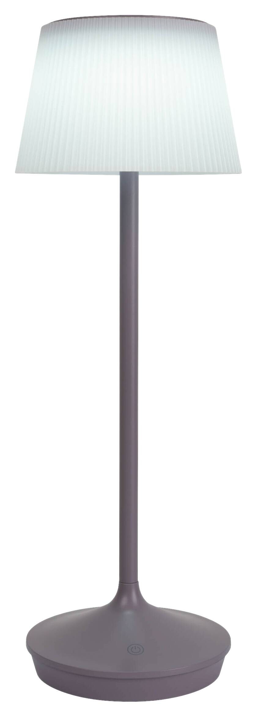 LED-Solar-Tischleuchte violett Kunststoff Metall B/H/T/D: ca. 13x38x13x13 cm