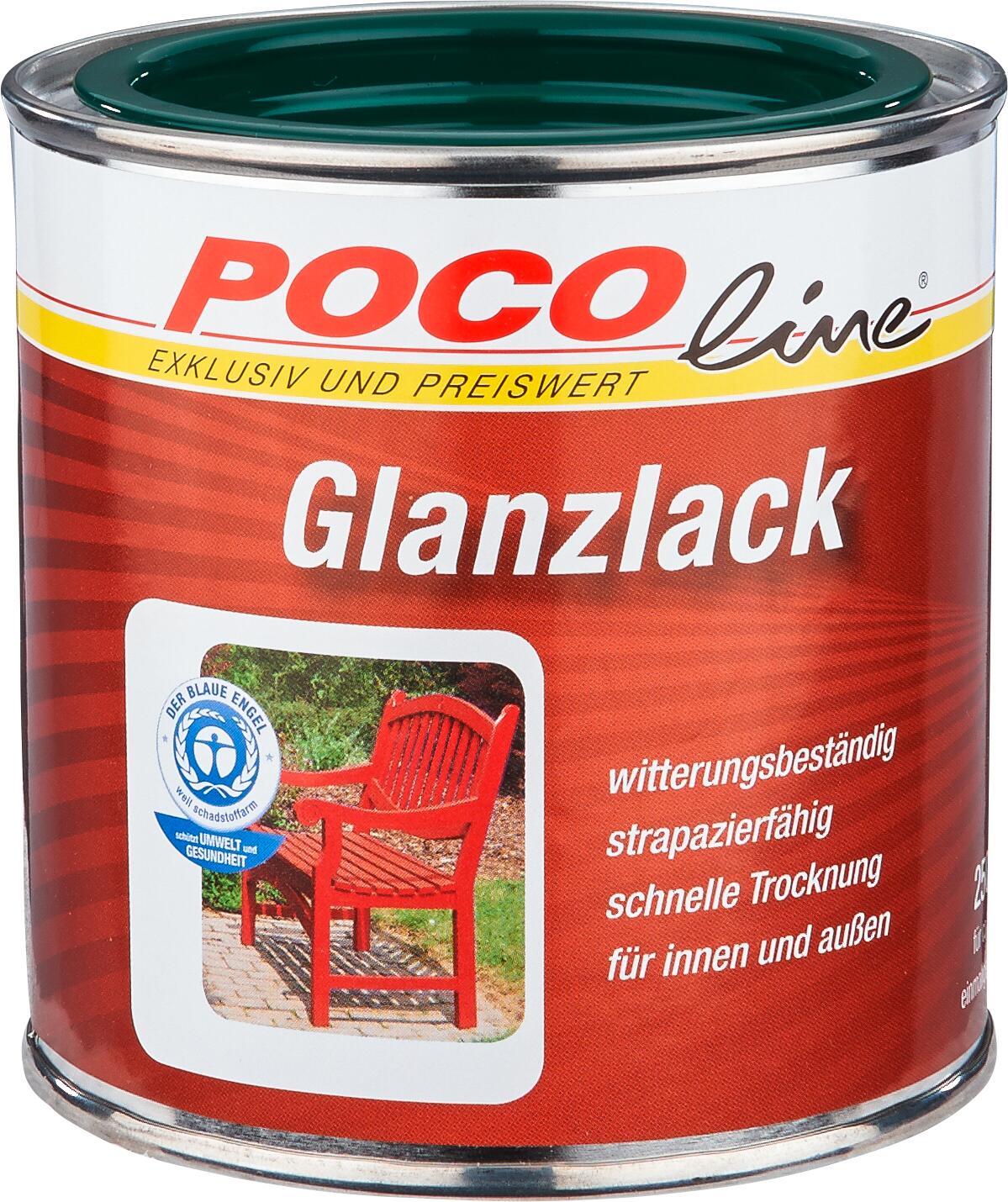 POCOline Acyl Buntlack moosgrün glänzend ca. 0,25 l