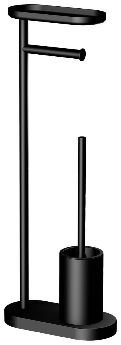 POCOline Stand-WC-Garnitur schwarz Edelstahl