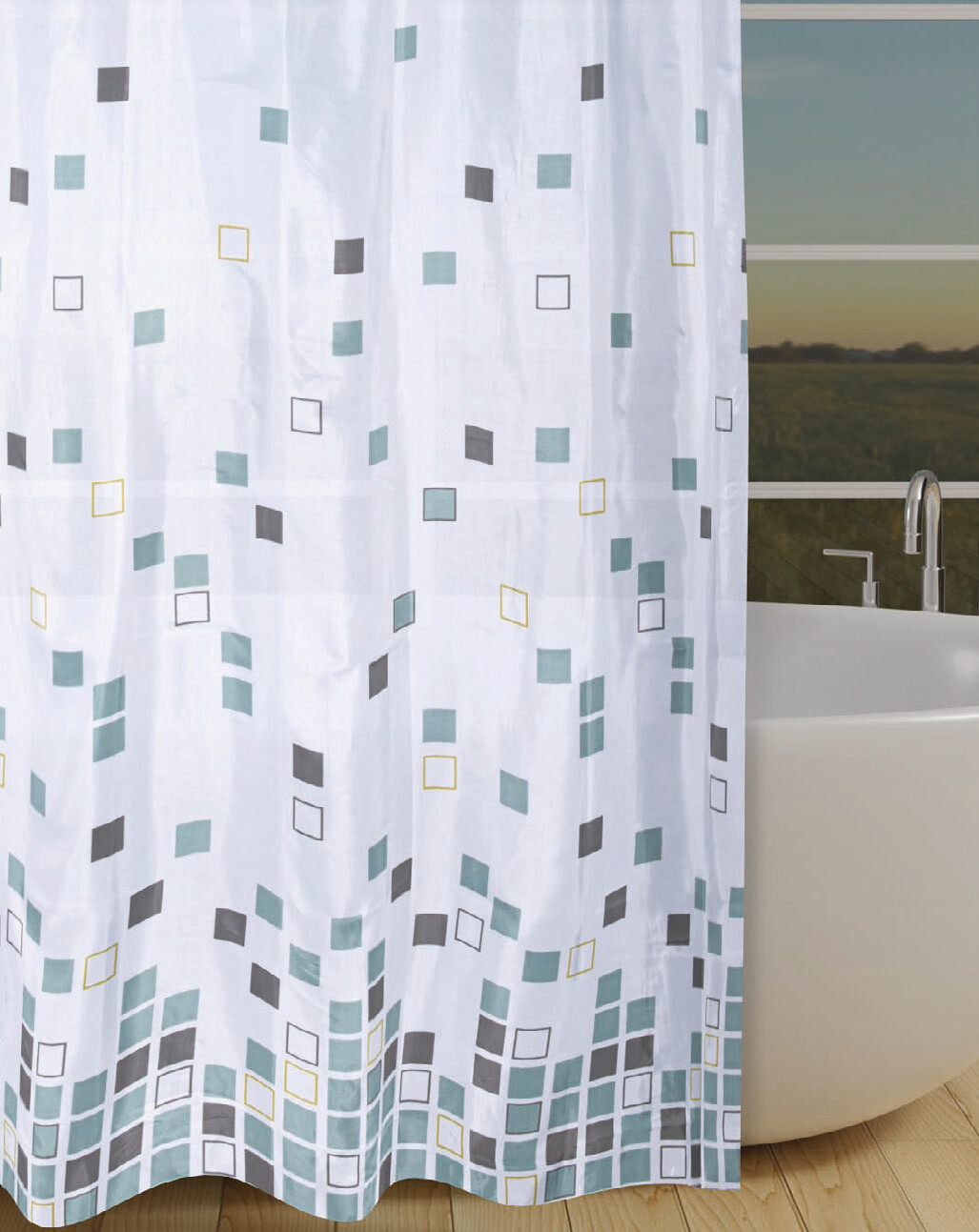 Acus Duschvorhang Mosaic Polyester B/L: ca. 180x200 cm