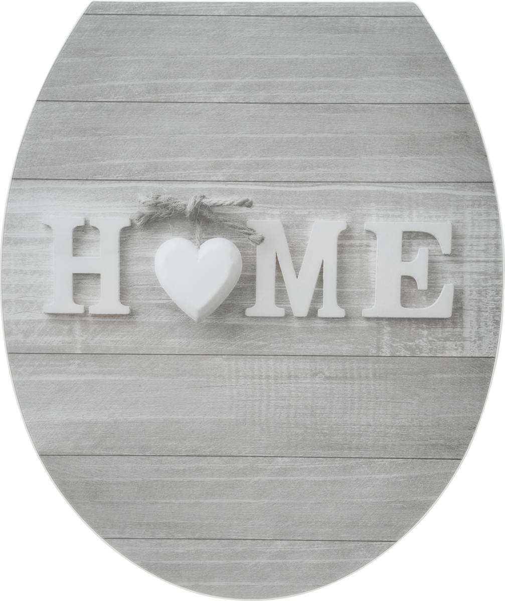 POCOline WC-Sitz Home hellgrau Duroplast