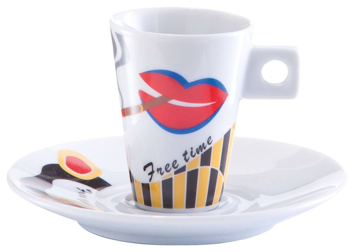 Zeller Espresso-Set Faces