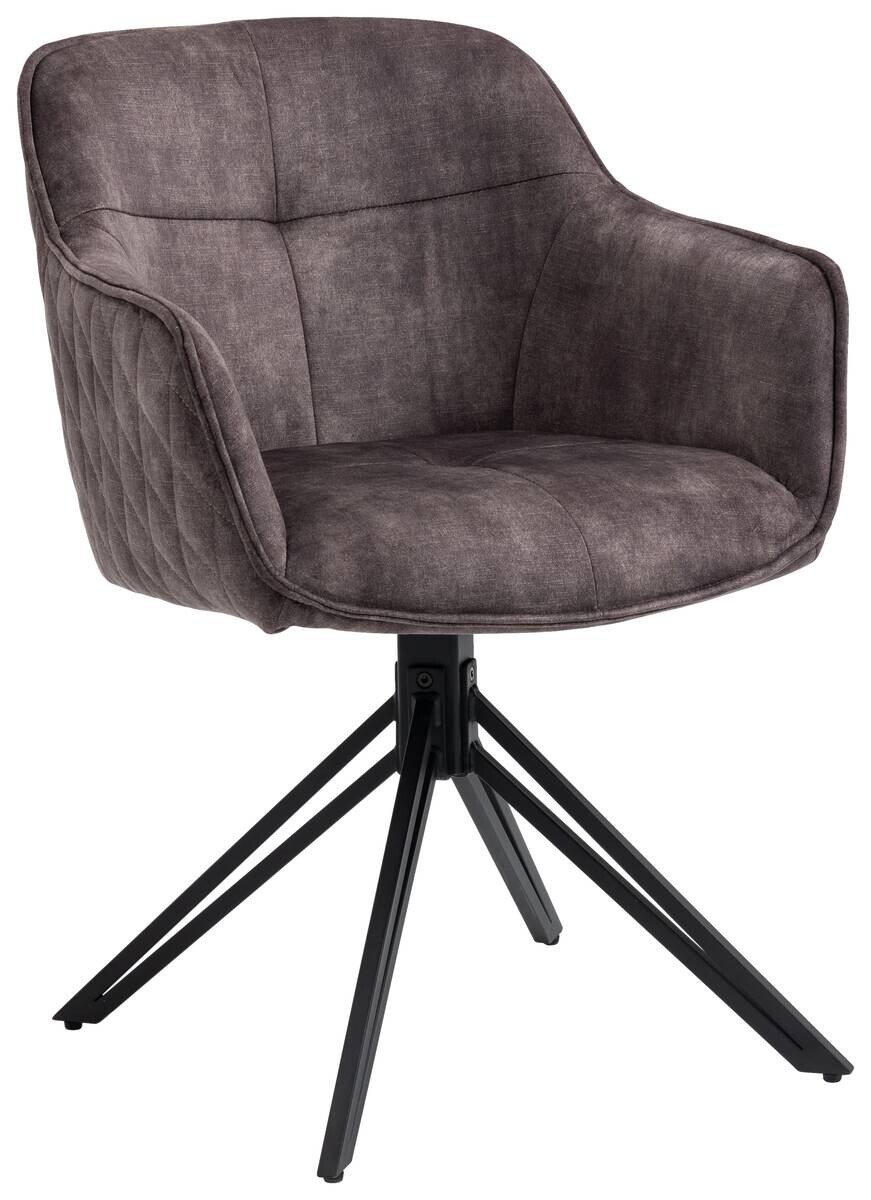 Drehstuhl Turin anthrazit Microfaser