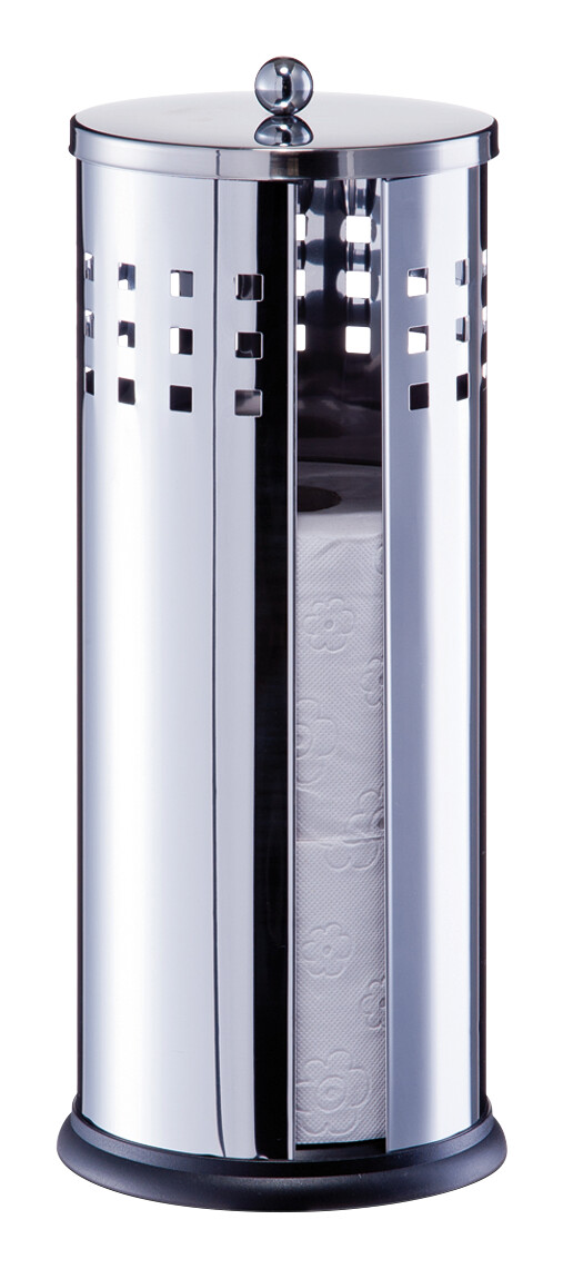 Zeller WC-Rollenhalter silber Edelstahl B/H/L: ca. 14x35x14 cm Zeller WC-Rollenhalter silber Edelstahl B/H/L: ca. 14x35x14 cm