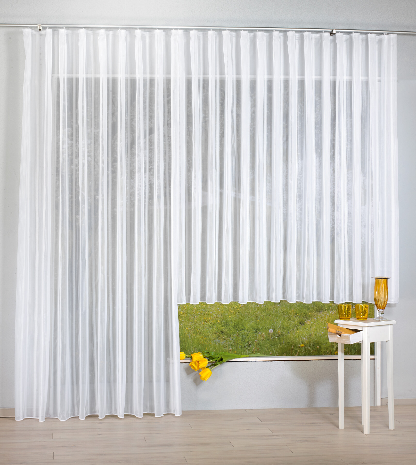 POCOline Fertigstore Finnesse weiß B/L: ca. 300x175 cm