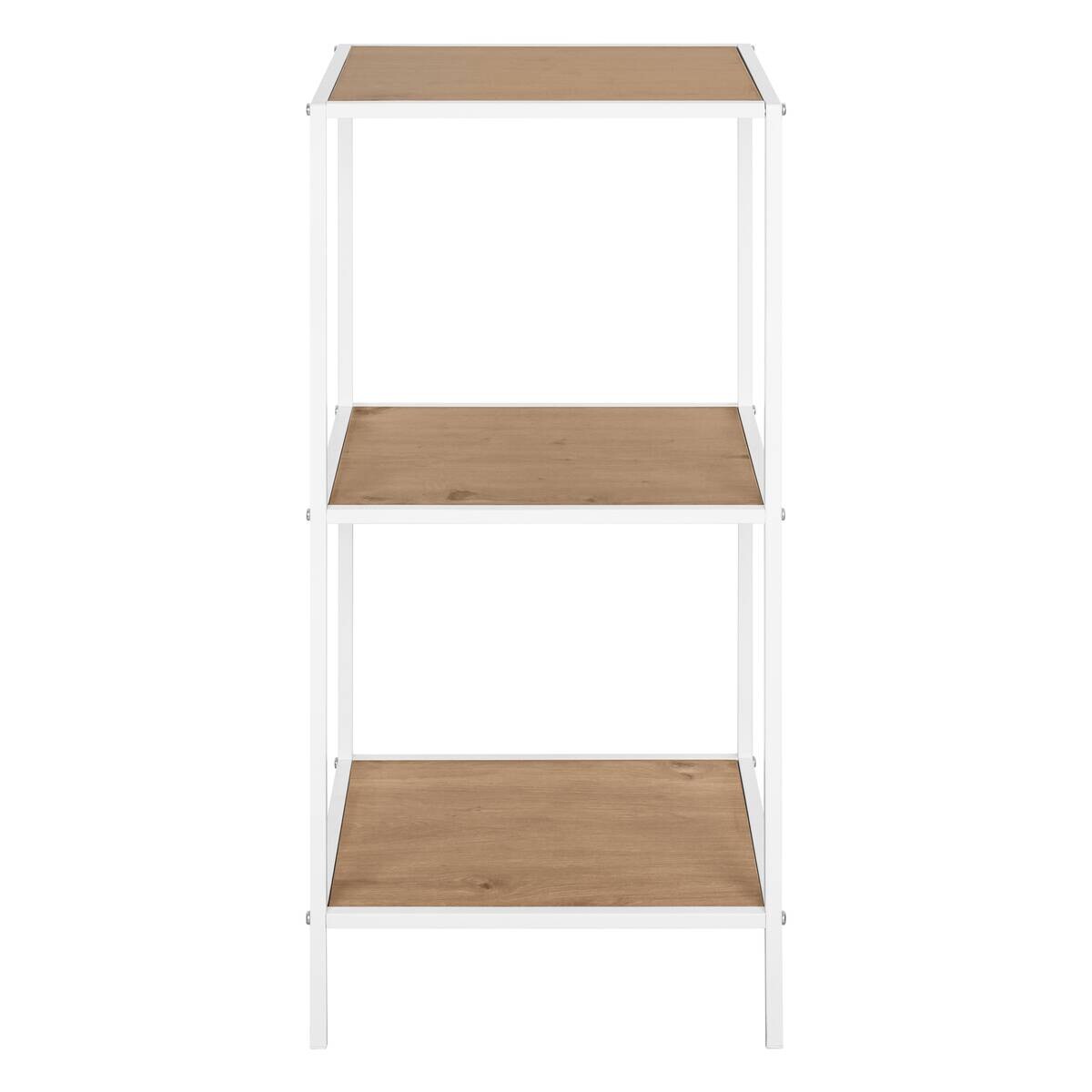 Standregal Tom weiß Eiche Nachbildung B/H/T: ca. 37x82,5x33 cm