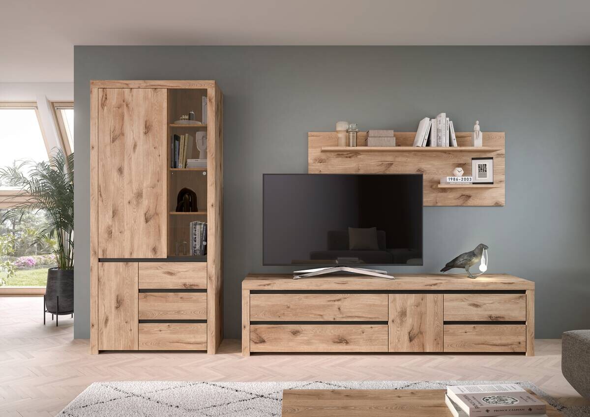 Wandboard Woody Nox Oak Nachbildung B/H/T: ca. 160x60x20 cm