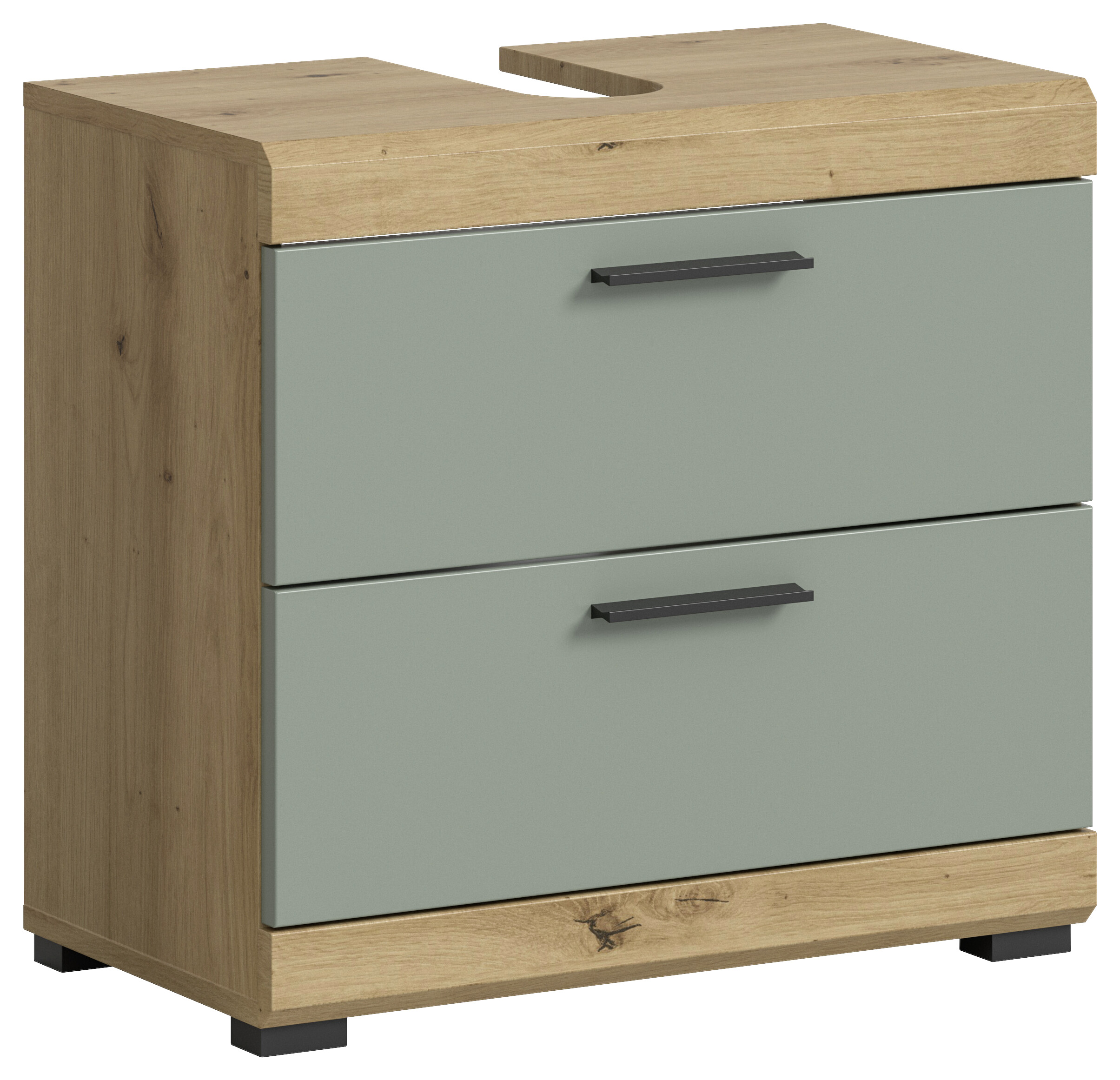 Waschbeckenunterschrank Scout Eiche Artisan Nachbildung salbei Nachbildung B/H/T: ca. 60x56x37 cm