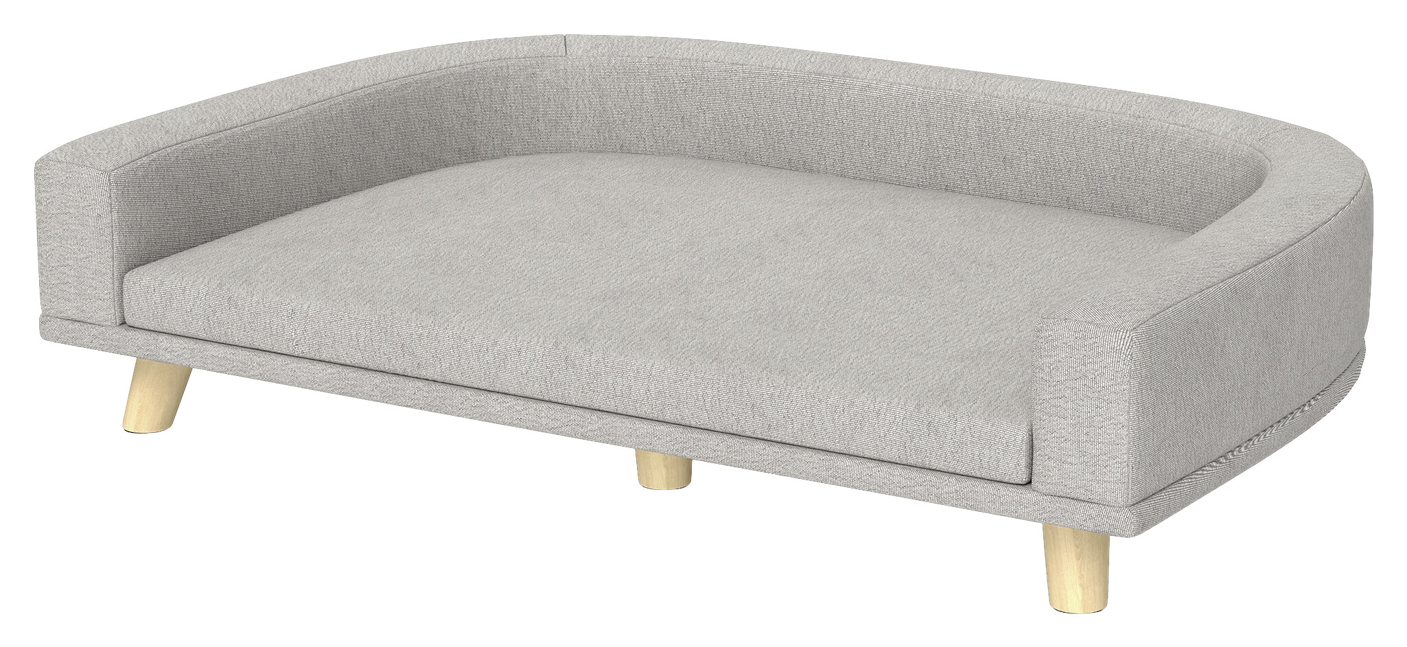 PawHut Hundebett grau Polyester B/H/L: ca. 67x25x98 cm