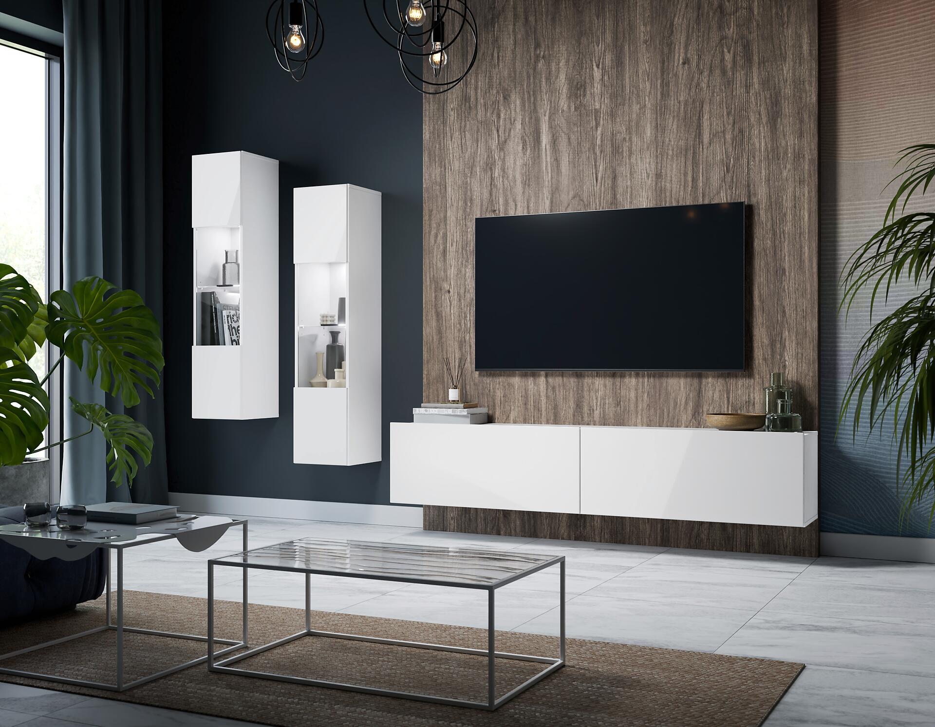 Vitrine Otis weiß B/H/T: ca. 30x130x35 cm Vitrine Otis weiß B/H/T: ca. 30x130x35 cm