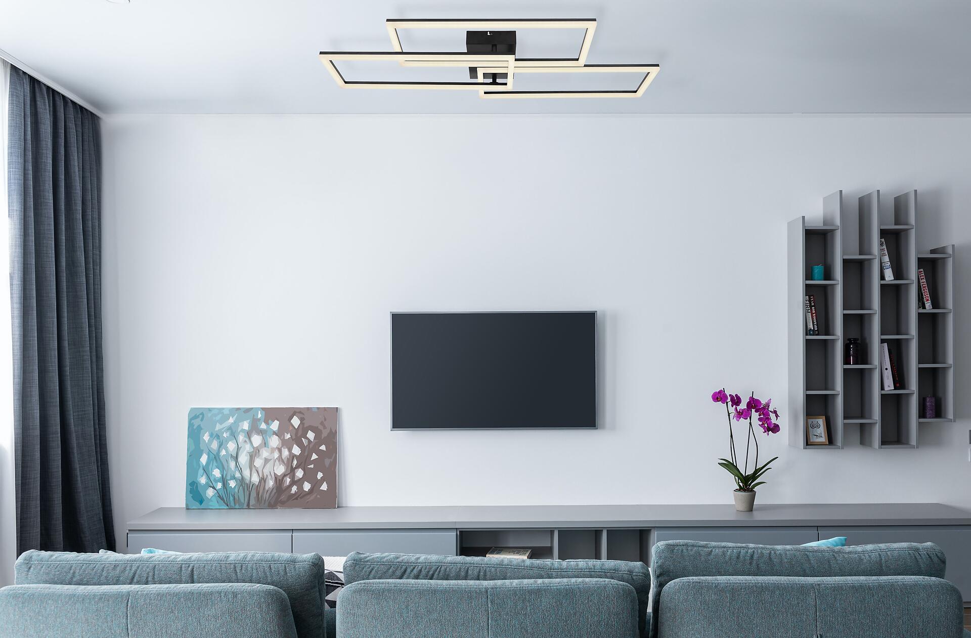 GLOBO Deckenleuchte Finn B/H/L: ca. 90x8,7x40 cm