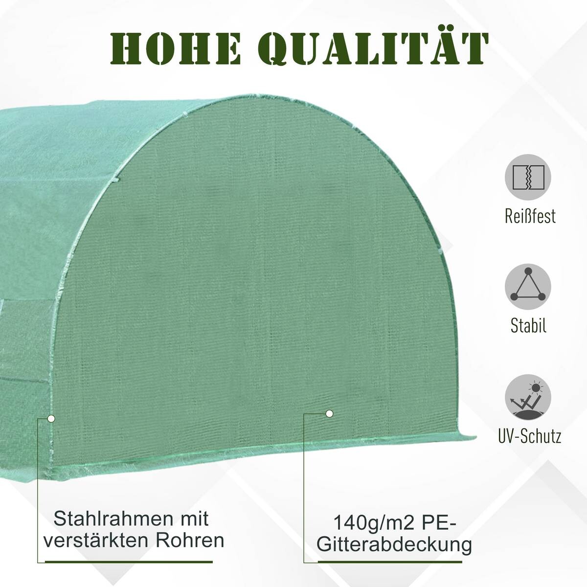 Outsunny Foliengewächshaus B/H/L: ca. 300x200x600 cm