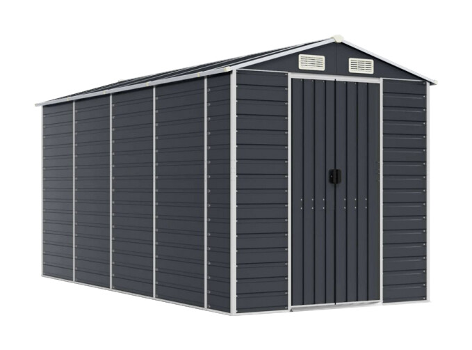 vidaXL Gartenhaus anthrazit B/H/T: ca. 191x198x385 cm