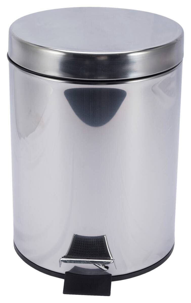 POCOline Treteimer silber Edelstahl B/H: ca. 20,5x27 cm