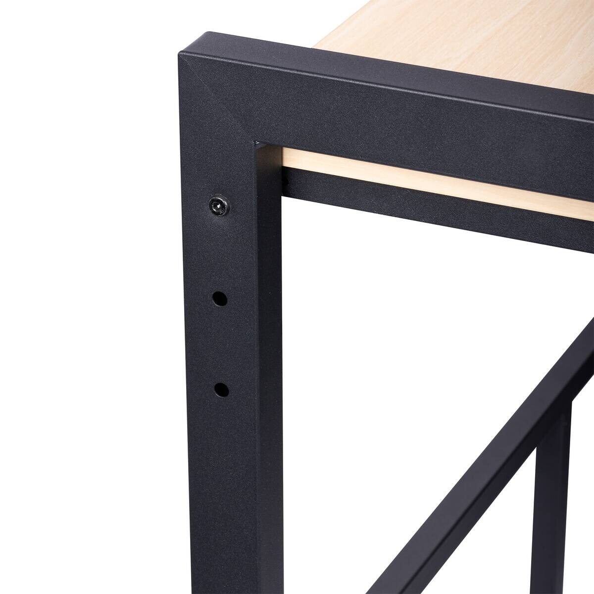 Waschmaschinenregal schwarz Stahl