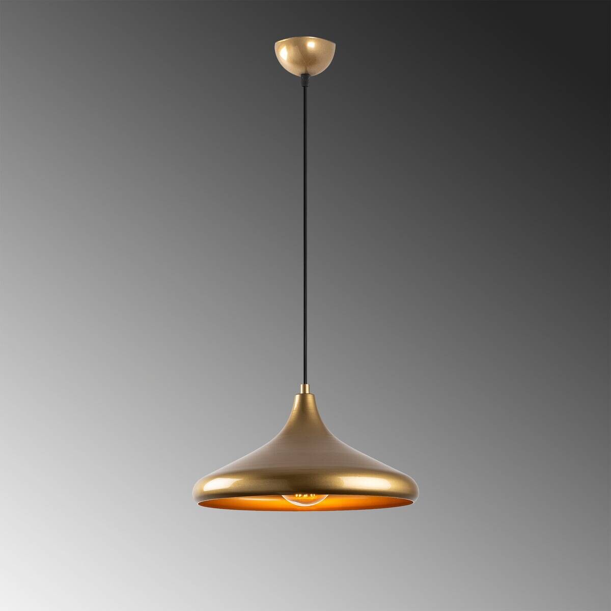 Opviq Pendelleuchte Eysan-210 gold B/H/T/L/D: ca. 35x126x35x35x35 cm E27 1 Brennstellen