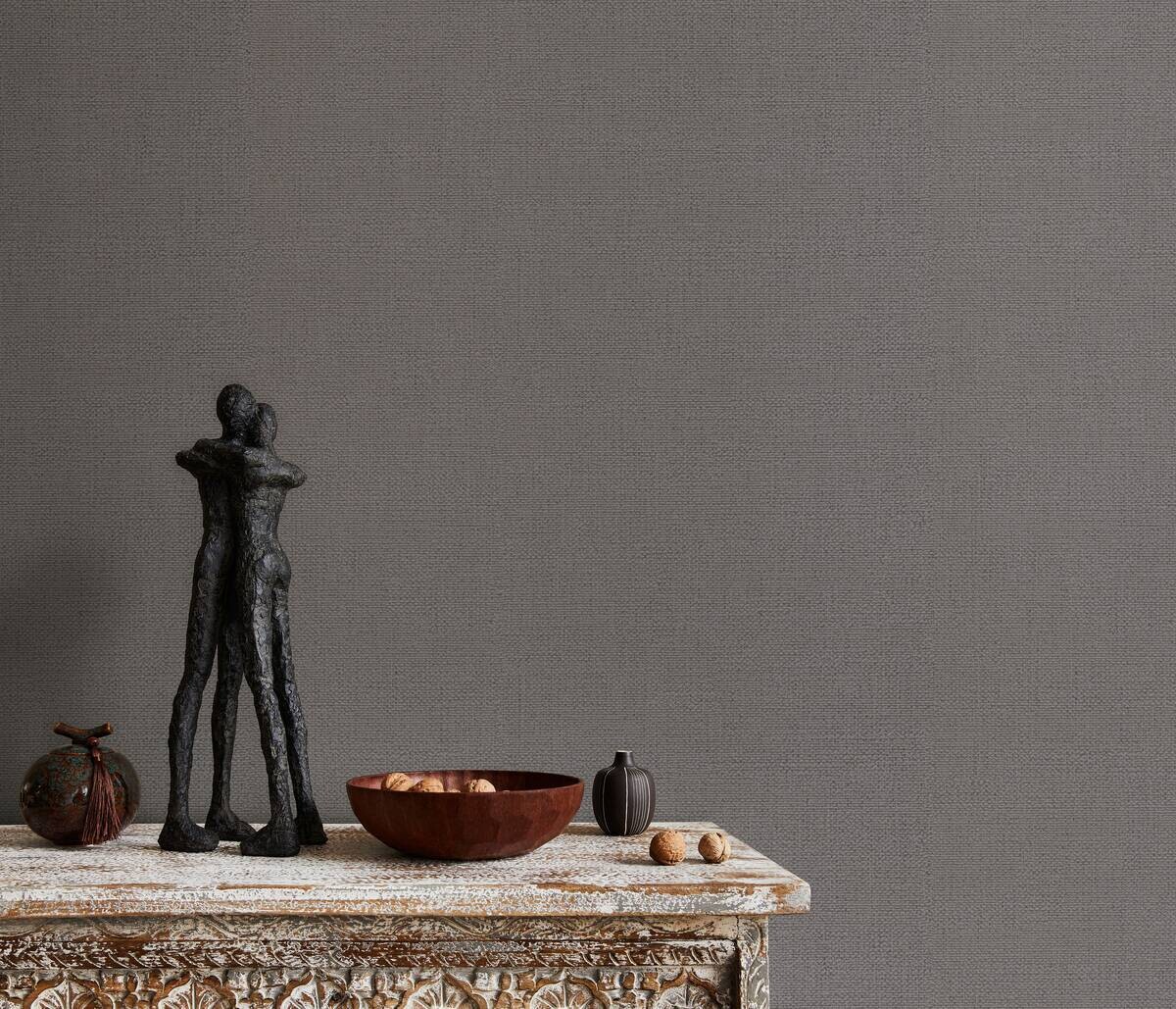 Erismann Vliestapete Textiloptik hellbraun B/L: ca. 53x1005 cm