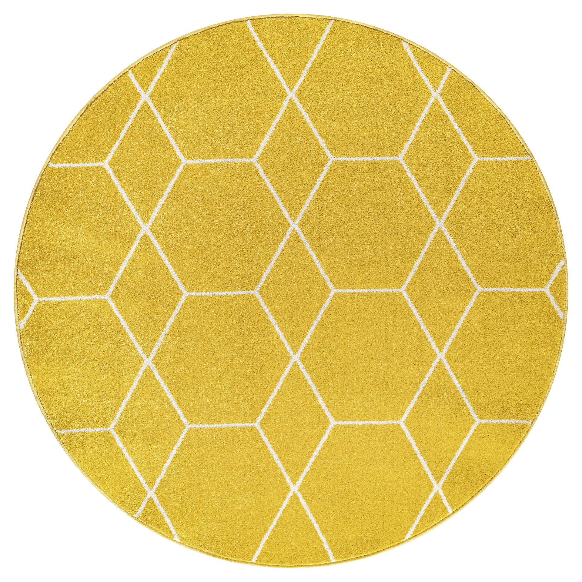 Sanat Teppich Trellis gelb B/L: ca. 200x200 cm Sanat Teppich Trellis gelb B/L: ca. 200x200 cm