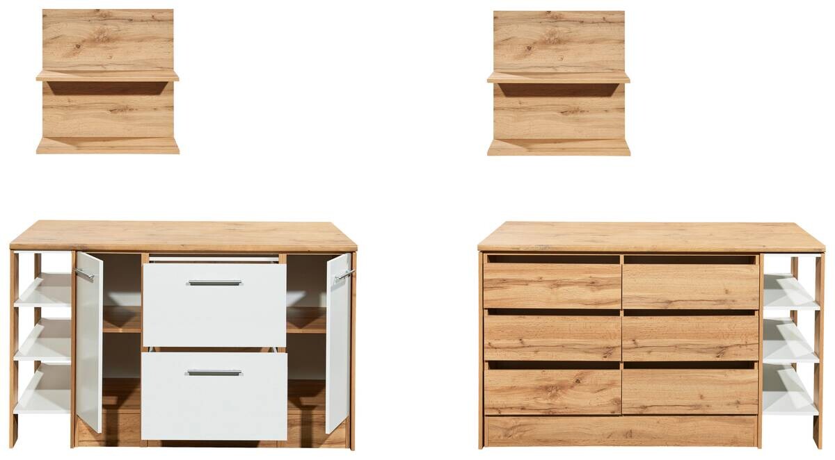 Respekta Küchenblock Hilde weiß matt B/H/T: ca. 150x90x90 cm