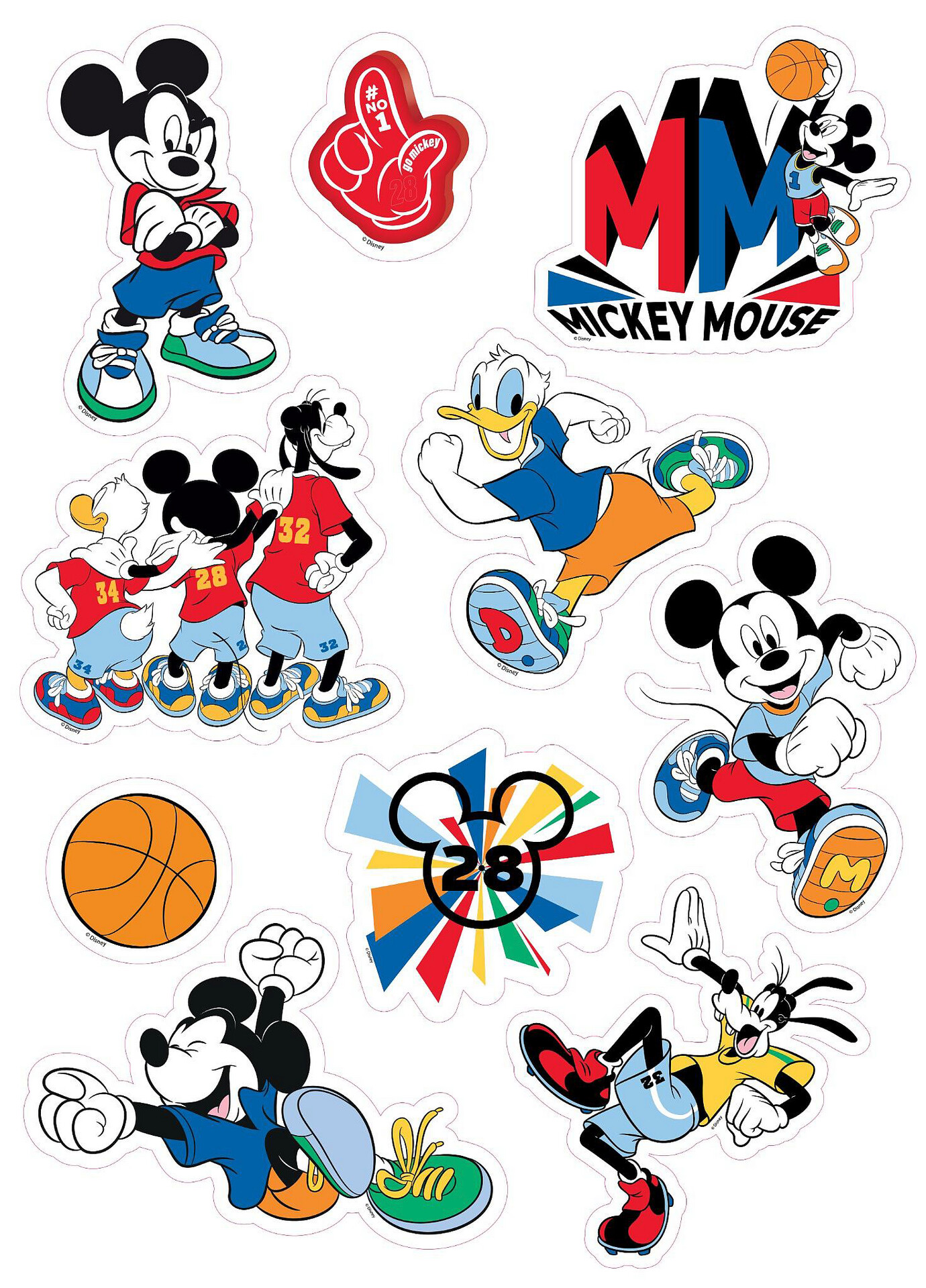 Wandsticker Mickey B/L: ca. 50x70 cm
