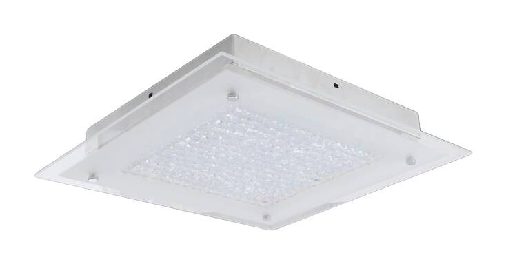 Näve Leuchten LED Deckenleuchte NV1182842 Chrom Metall Glas B/H/T: ca. 36x6x36 cm null 1 Brennstellen