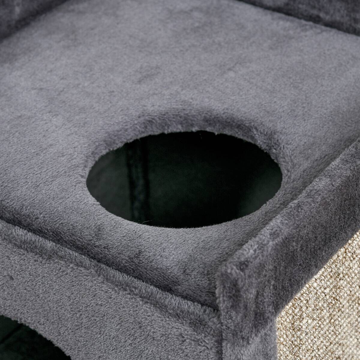 PawHut Tier-Zubehör grau Spanplatte B/H/L: ca. 45x45x81 cm