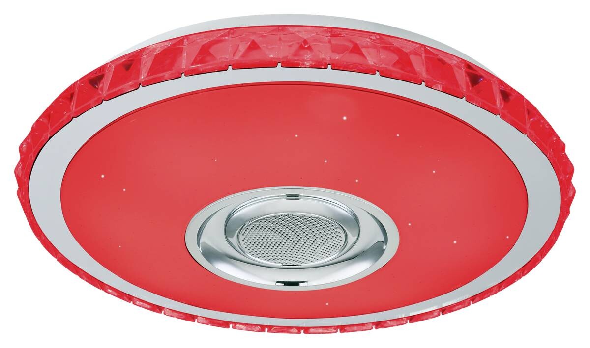 POCOline Deckenleuchte Sonido weiß Chrom Kunststoff Metall H/D: ca. 8x41 cm