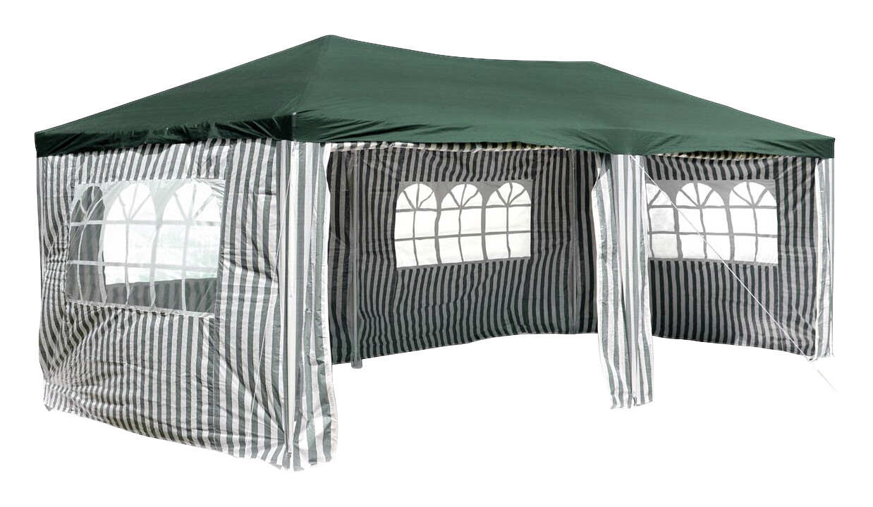 VCM Pavillon grün Polyester-Mischgewebe B/H/L: ca. 600x197x300 cm