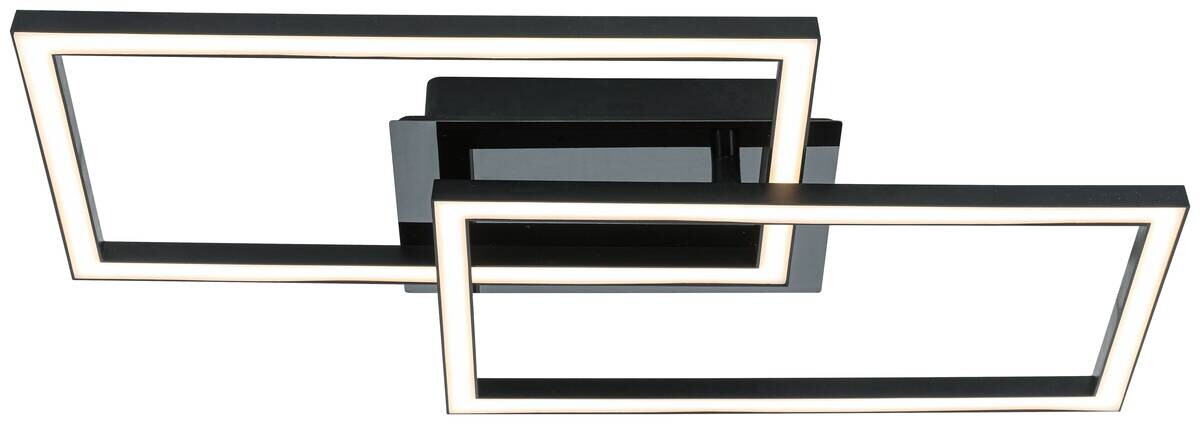 Nolo LED-Deckenleuchte Lenna schwarz Kunststoff B/H/L: ca. 50x6,5x29 cm