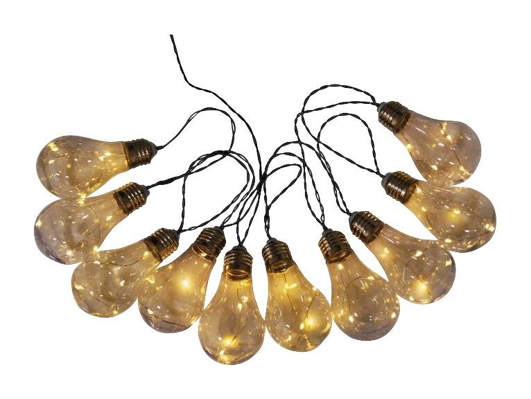 LED/Solar Lichterkette NV5209531 transparent Kunststoff H/L: ca. 18x3000 cm