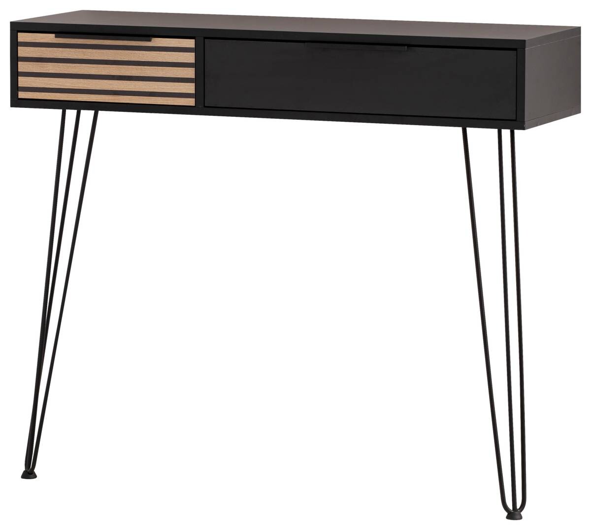 Konsolentisch Hank schwarz matt B/H/T: ca. 103,7x88,4x32,05 cm