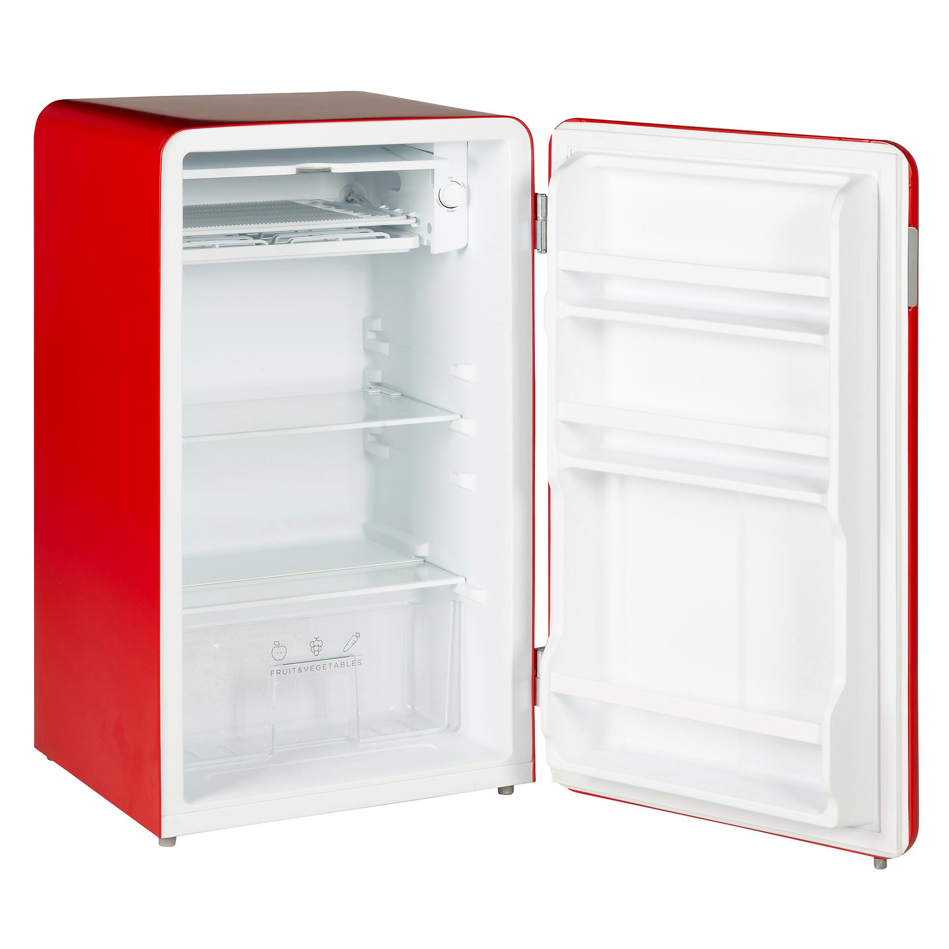 POCOline Stand-Kühlschrank KS84-93ESG rot B/H/T: ca. 49x84x46 cm