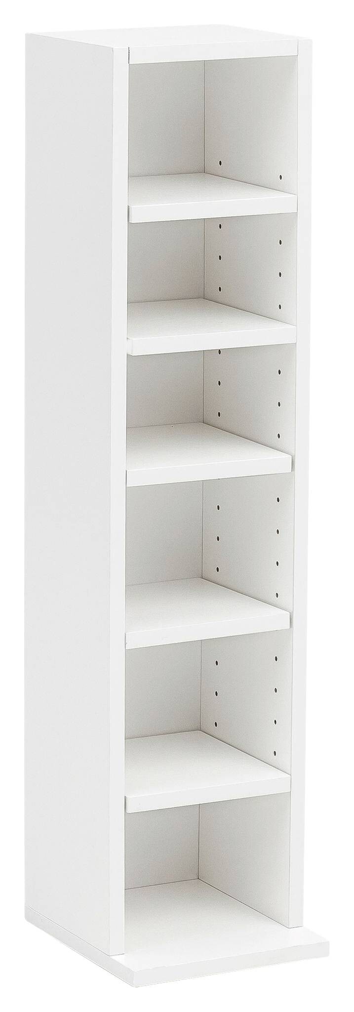 Regal weiß B/H/T: ca. 21x91x25,5 cm