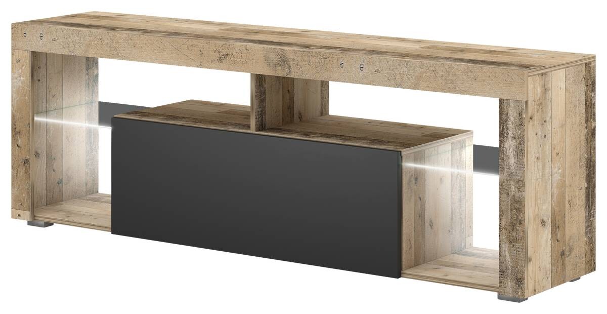 TV-Board Everest Altholz Nachbildung anthrazit B/H/T: ca. 140x50x35 cm