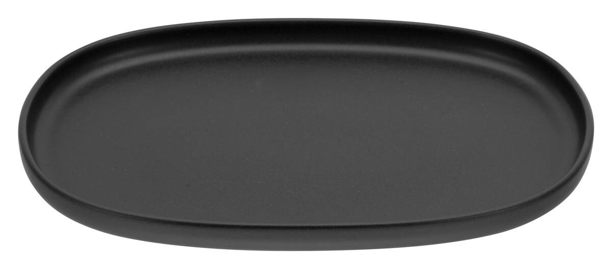 CreaTable Servierplatte Uno Black anthrazit Steinzeug