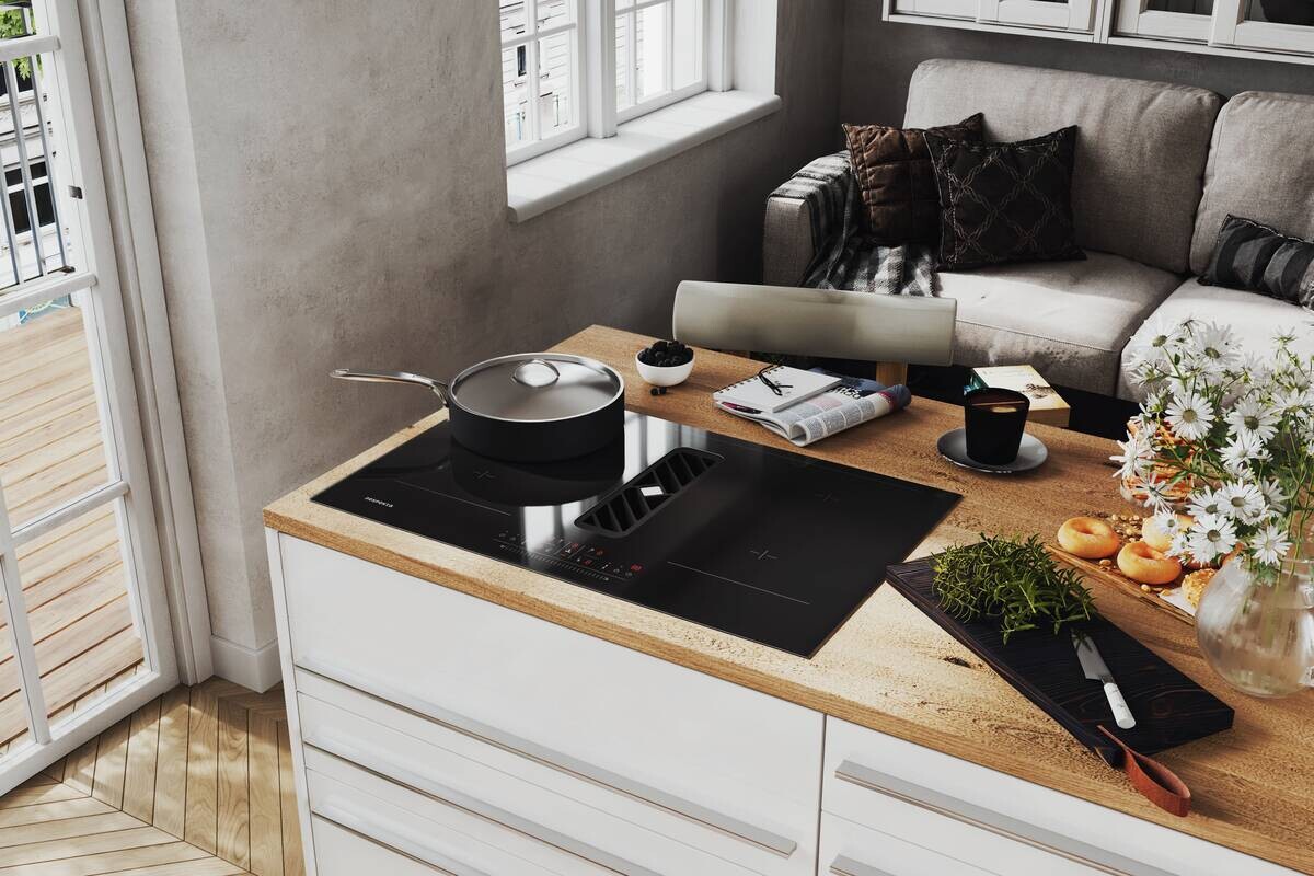 Express Doppelblock Star hellgrau Lacklaminat Hochglanz B/T: ca. 280x150 cm