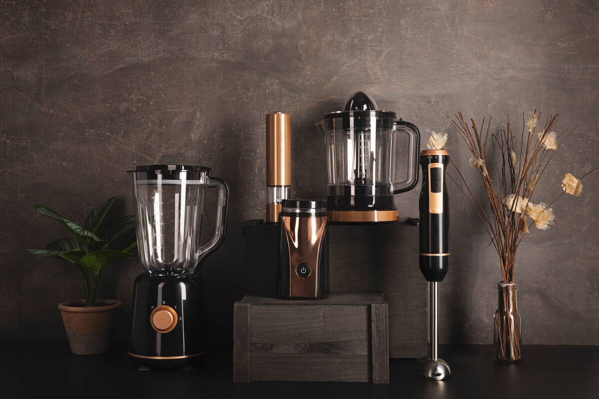 BERGNER Stabmixer schwarz Stahl Kunststoff B/H/L: ca. 18x40,5x20,5 cm