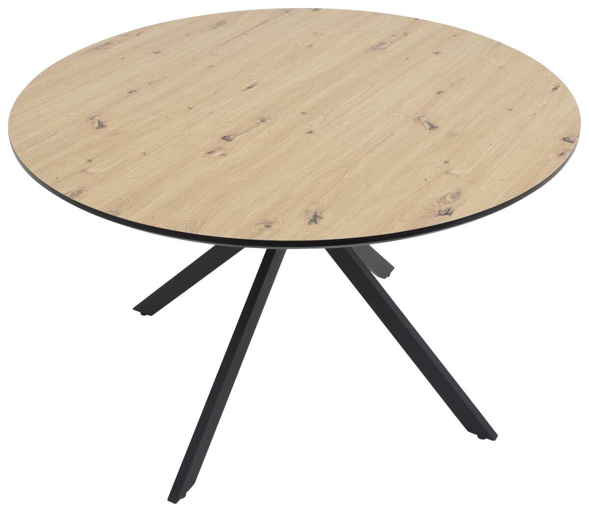 Esstisch Kindu Eiche schwarz B/H: ca. 120x76 cm