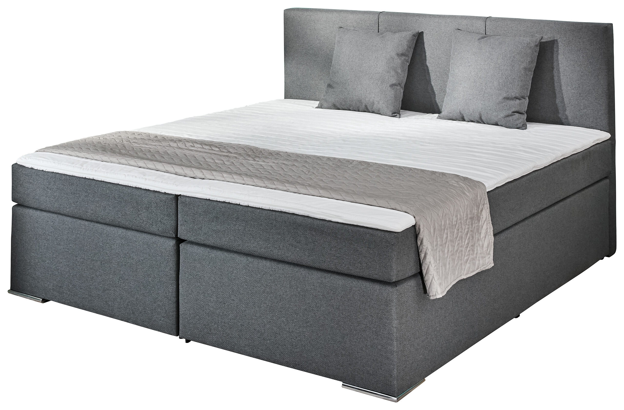 Boxspringbett Lima anthrazit Liegefläche B/L: ca. 180x200 cm