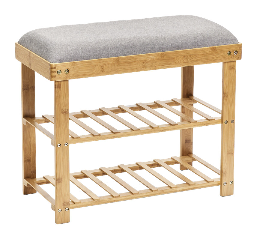 Zeller Schuhregal natur Bambus B/H/T: ca. 60x50x29 cm