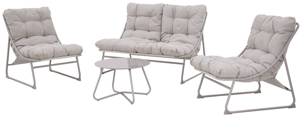 POCOline Gartensitzgruppe beige Textilene