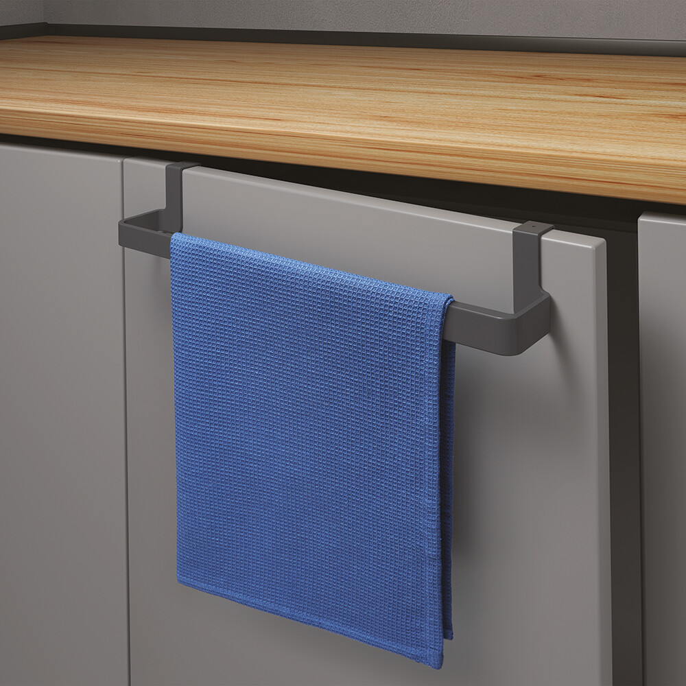 Metaltex Handtuchhalter schwarz Kunststoff