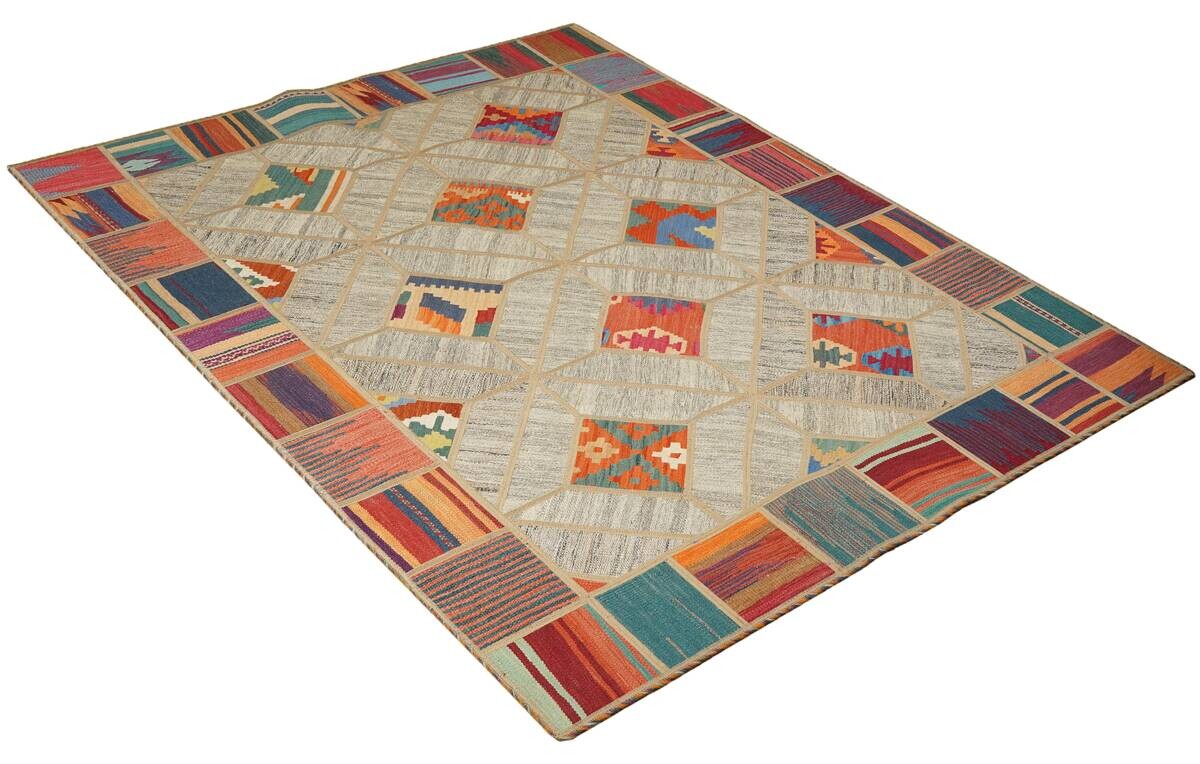 PersaTepp Teppich Kelim Tekkehdouz beige B/H/L: ca. 150x1x200 cm