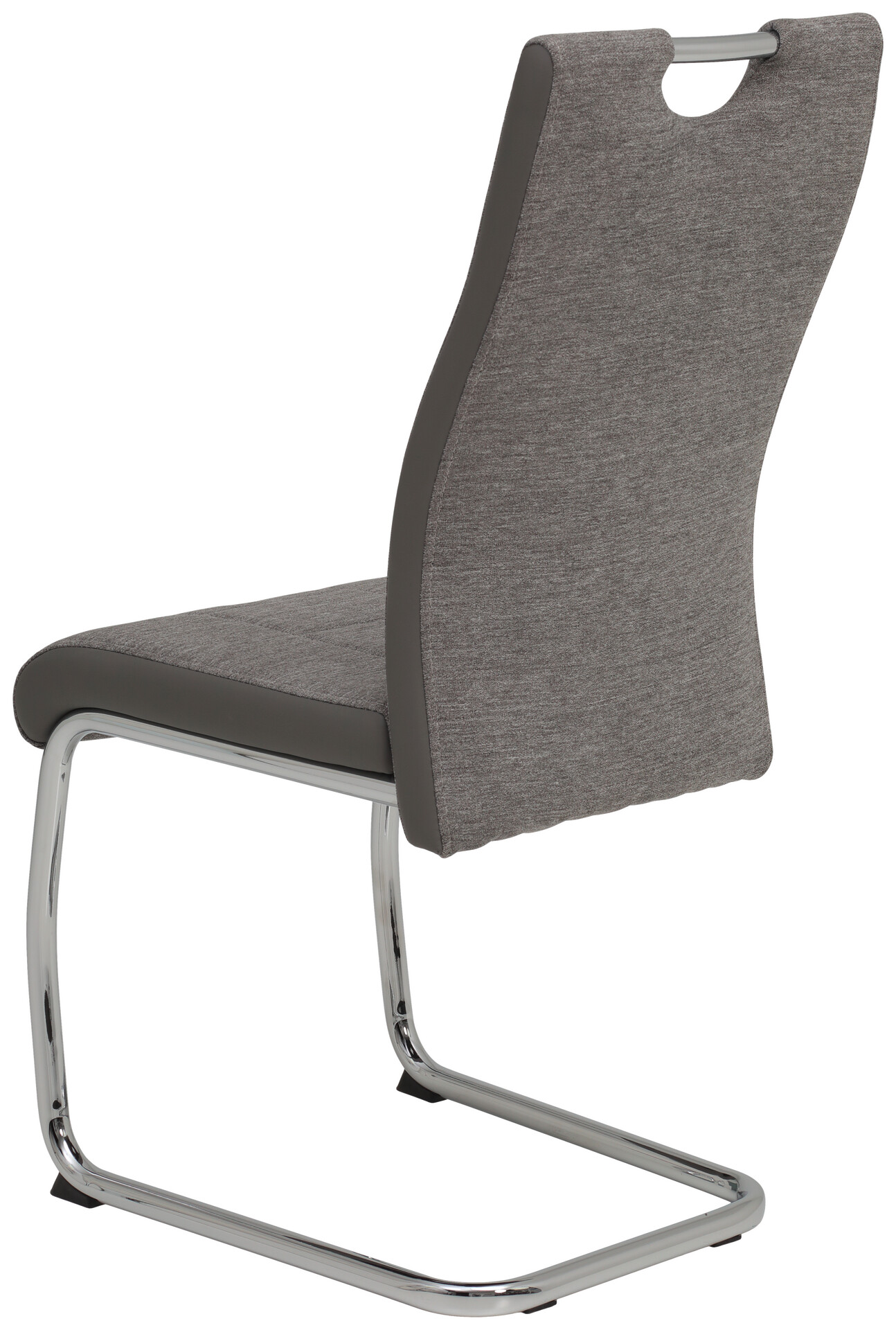 Schwingstuhl Alina 2er Set grau Webstoff B/H/T: ca. 43x59x98 cm