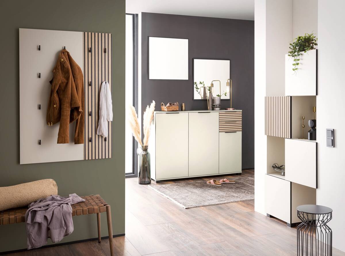 Wandpaneel Alexa creme beige B/H/T: ca. 49x109x2,6 cm Wandpaneel Alexa creme beige B/H/T: ca. 49x109x2,6 cm