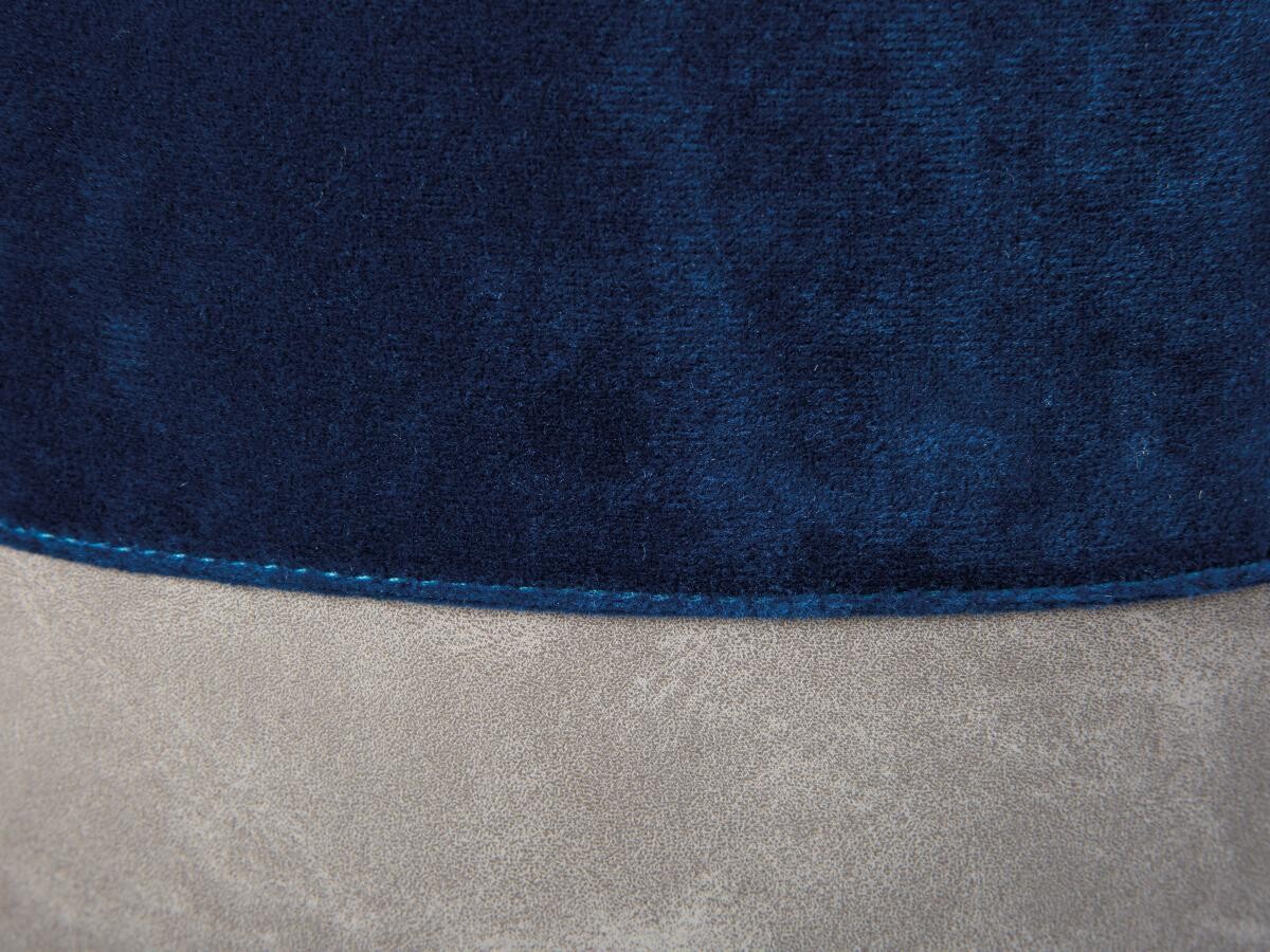 Inter Link Hocker Osane blau MDF Samtoptik B/H/T: ca. 38x43x33 cm