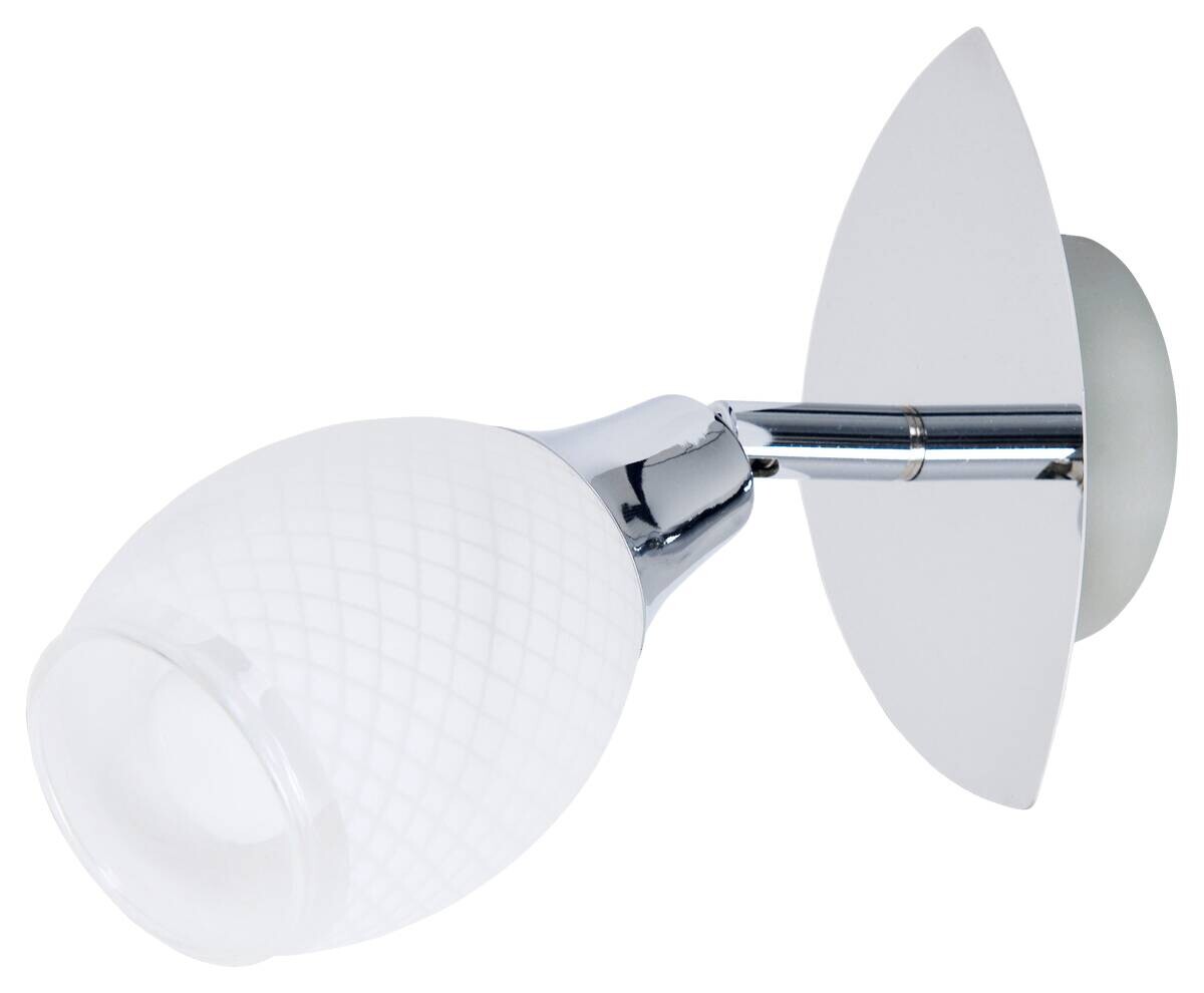 Näve Leuchten Spotleuchte 1174842 Chrom Glas Metall B/H/T: ca. 9x9,5x13 cm 1 Brennstellen