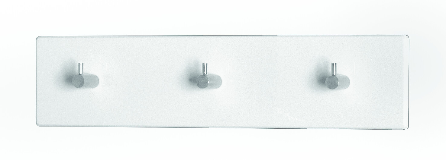 Garderobenleiste  weiß hochglänzend B/H/T: ca. 34x8x5 cm